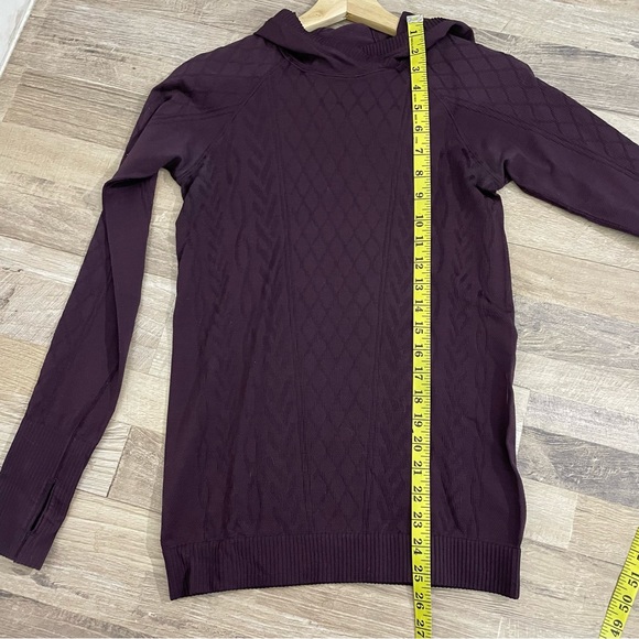 Lululemon | Purple Cable Knit Patterned Athletic Sweater - Picture 9 of 11